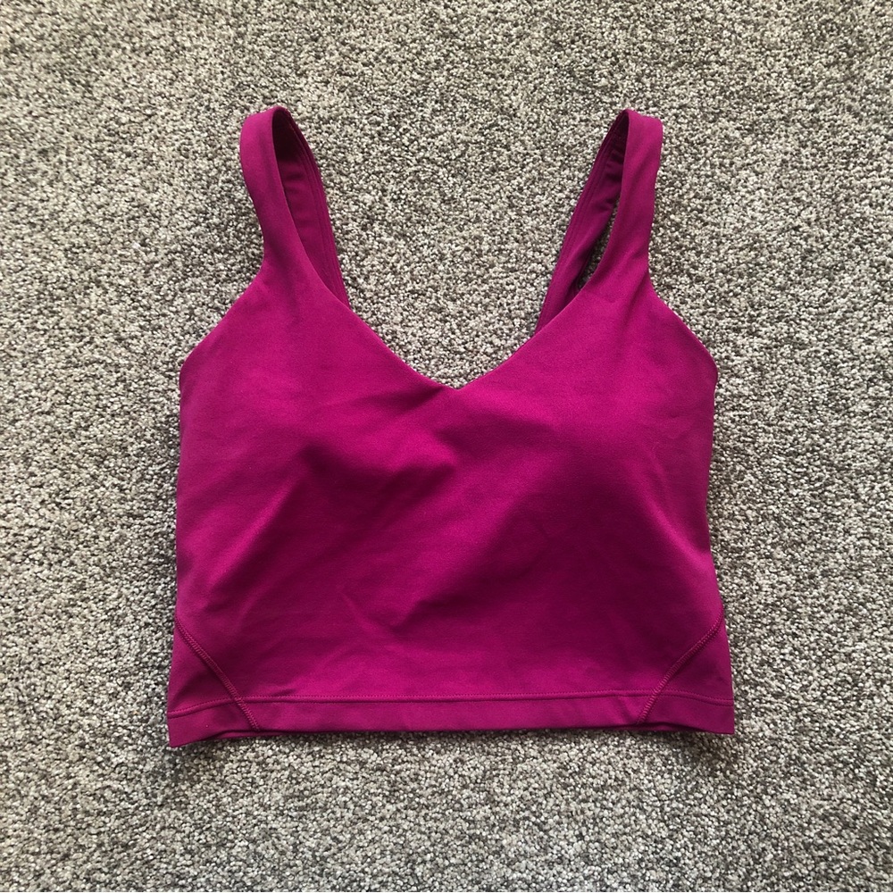 LULULEMON ALIGN TANK TOP MAGENTA PURPLE SIZE 4